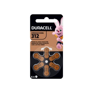 DURACELL PILAS AUDIFONO N°312 x 6u